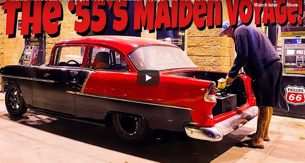 Murder Nova’s LS/Procharged 1955 Chevy Maiden Voyage! This Thing Is ROWDY!