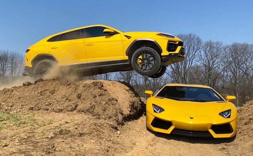 How To Jump a Lamborghini Urus Over An Aventador